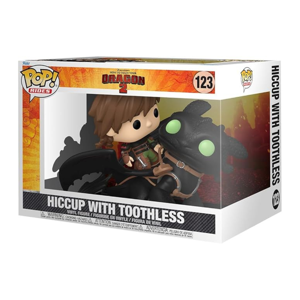 Funko Pop Hiccup with Toothless 123 - DreamWorks How to Train Your Dragon